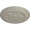 Ekena Millwork Exeter Ceiling Medallion (Fits Canopies up to 3 1/8"), Hand-Painted Pearl White, 17 3/4"OD x 1 1/8"P CM17EXPWS - alternate 3
